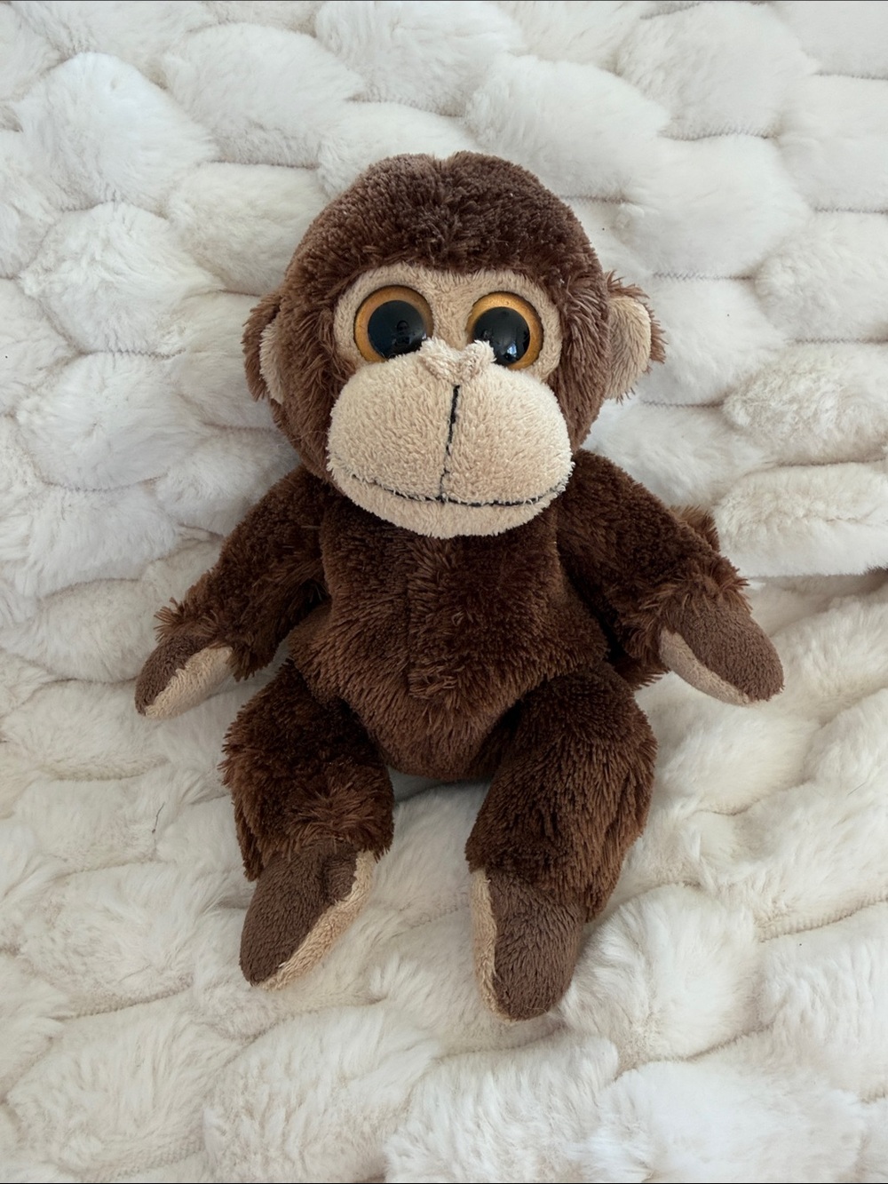 2014 Ty Original Beanie Babies Vines Monkey Big Eyes 7”